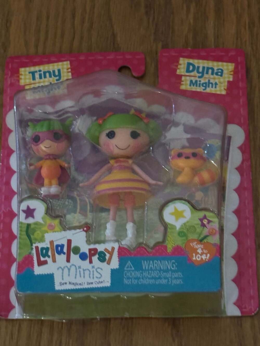 NEW in pkg Lalaloopsy Mini Littles Dyna Might and Tiny Might Doll Set